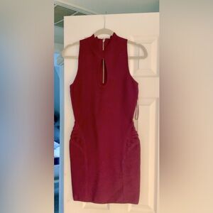 Guess Cranberry Stretch Mini Dress Size Medium NWOT